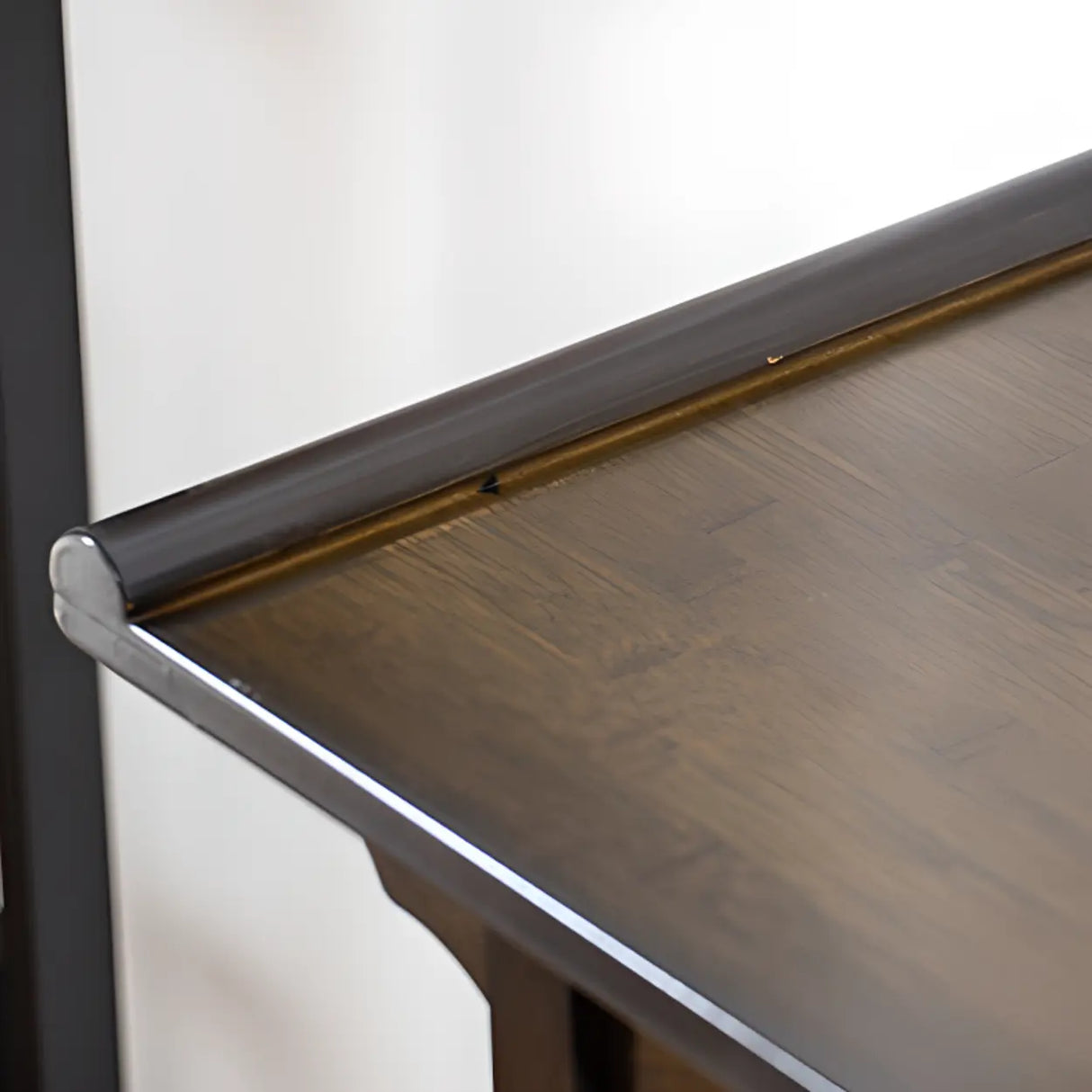 Decorative Rectangular Wood Brown Storage Console Table Image - 7