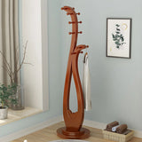 Decorative Wood Cherry Freestanding Coat Rack Image - 13