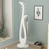 Decorative Wood Cherry Freestanding Coat Rack Image - 3