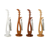 Decorative Wood Cherry Freestanding Coat Rack Image - 5
