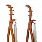 Decorative Wood Cherry Freestanding Coat Rack Image - 6