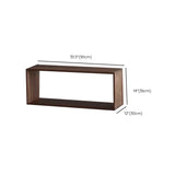 Desktop Lateral Modern Rectangular Walnut Bookcase Image - 14
