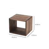 Desktop Lateral Modern Rectangular Walnut Bookcase Image - 15
