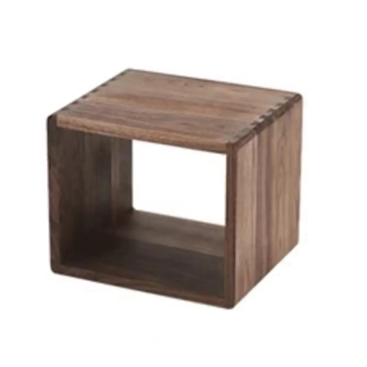 Desktop Lateral Modern Rectangular Walnut Bookcase Image - 5