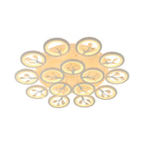 Dimmable Round Branch Flush Mount Ceiling Light 5-Light Image - 16