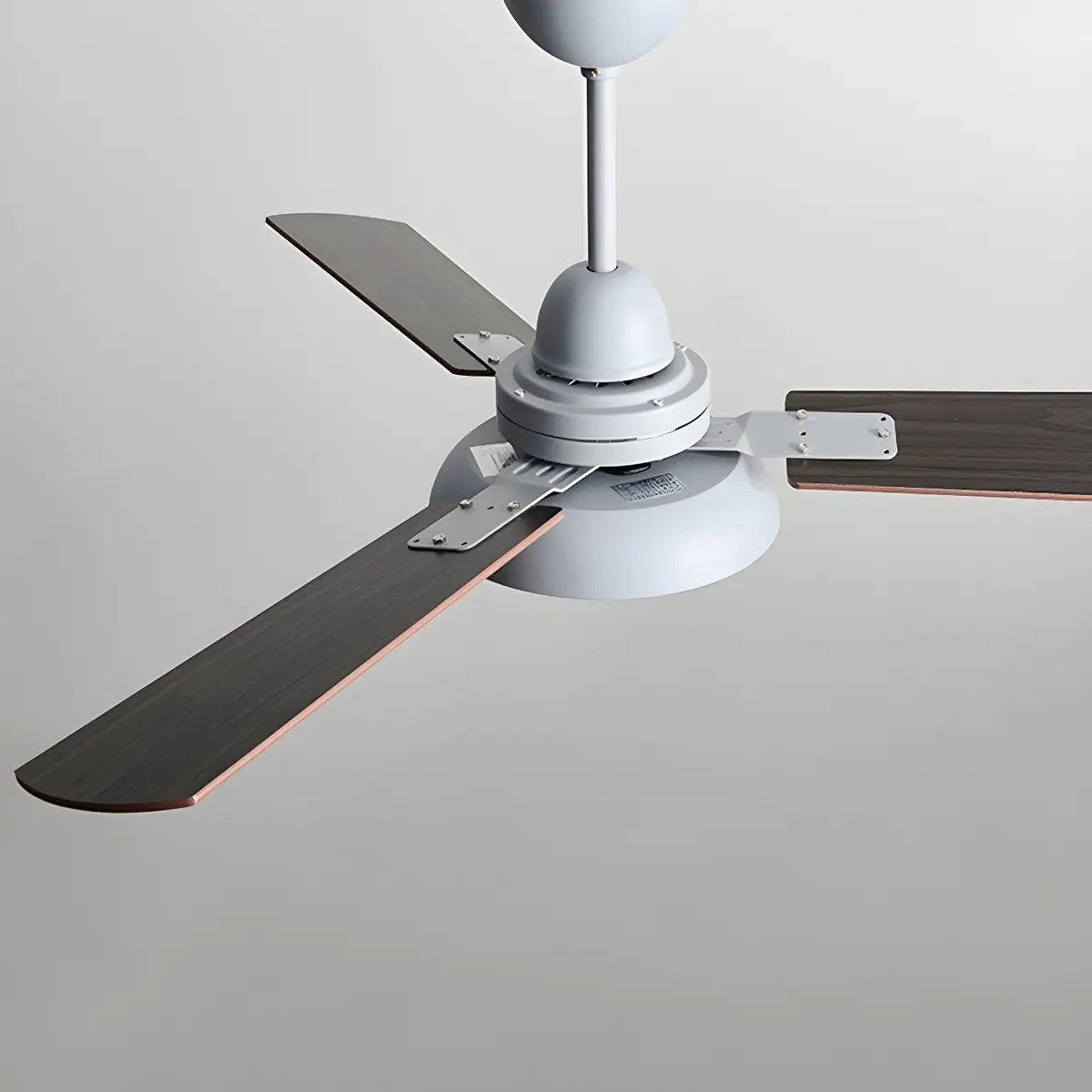 Dimmable Solid Wood White Downrods Ceiling Fan with Light Image - 13