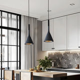 Dining Room Adjustable Cone Pendant Light with Canopy Image - 21