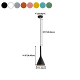 Dining Room Adjustable Cone Pendant Light with Canopy #size