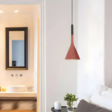 Dining Room Adjustable Cone Pendant Light with Canopy Image - 6
