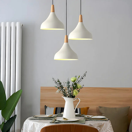 Dining Room Adjustable Iron Unique-Shaped Pendant Light Image - 1