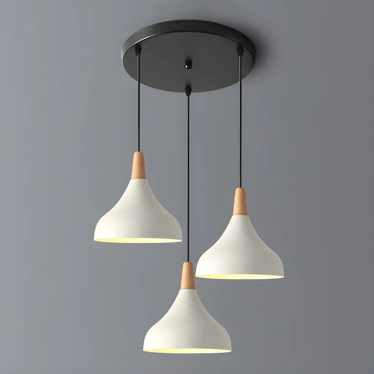 Dining Room Adjustable Iron Unique-Shaped Pendant Light Image - 11