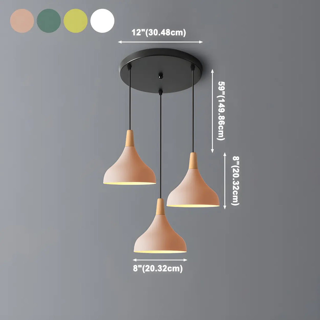Dining Room Adjustable Iron Unique-Shaped Pendant Light 