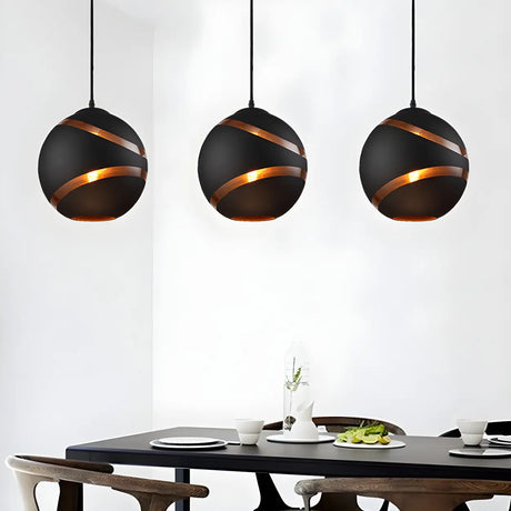 Dining Room Contemporary Mini Glass Orb Pendant Light Image - 1
