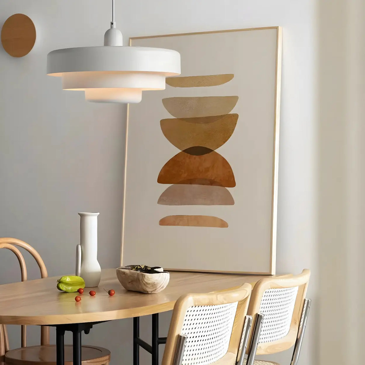 Dining Room Mini Aluminum Multi-Tier Pendant Light Image - 16