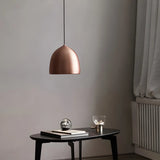 Dining Room Mini Copper Dome Metal Pendant Light Image - 2