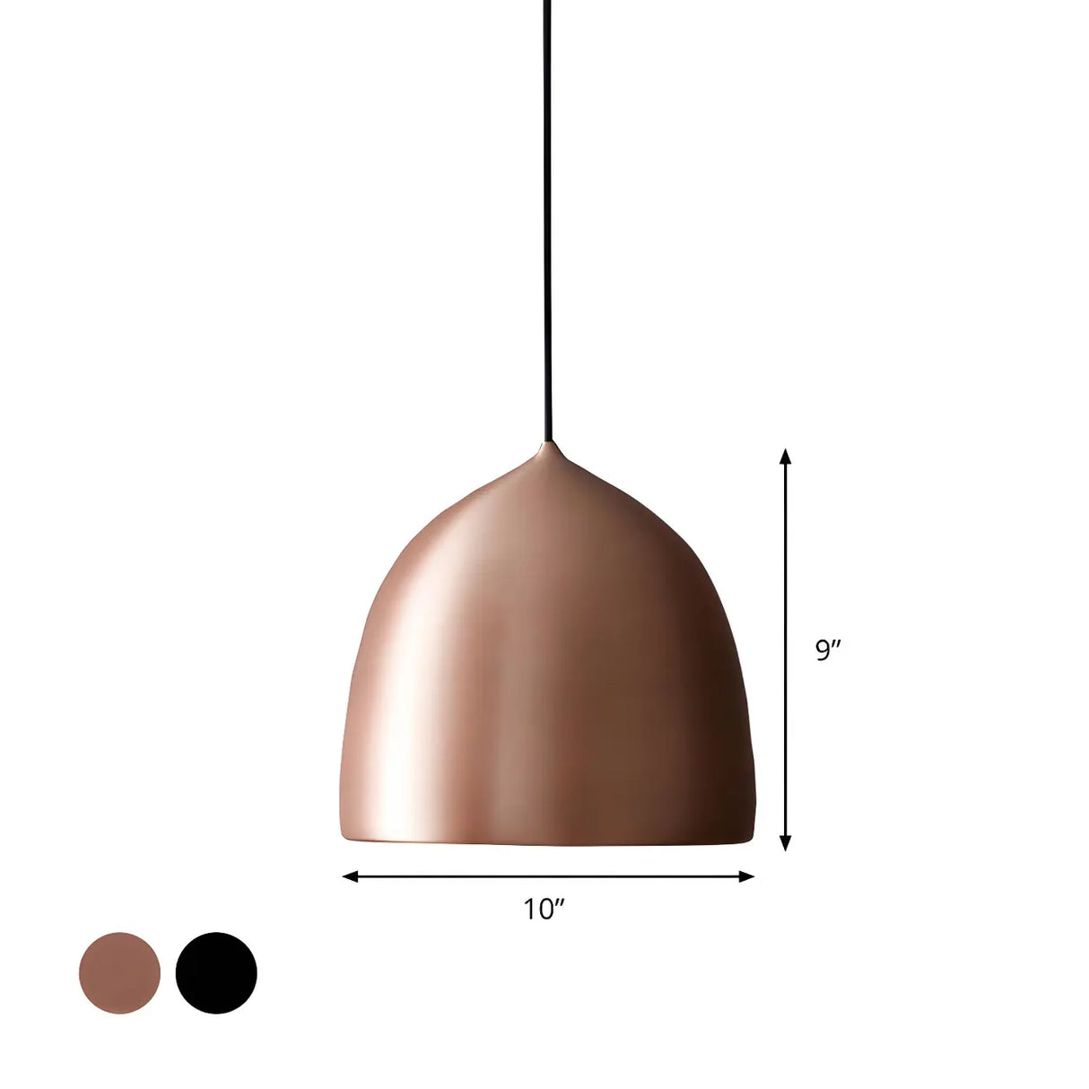 Dining Room Mini Copper Dome Metal Pendant Light 