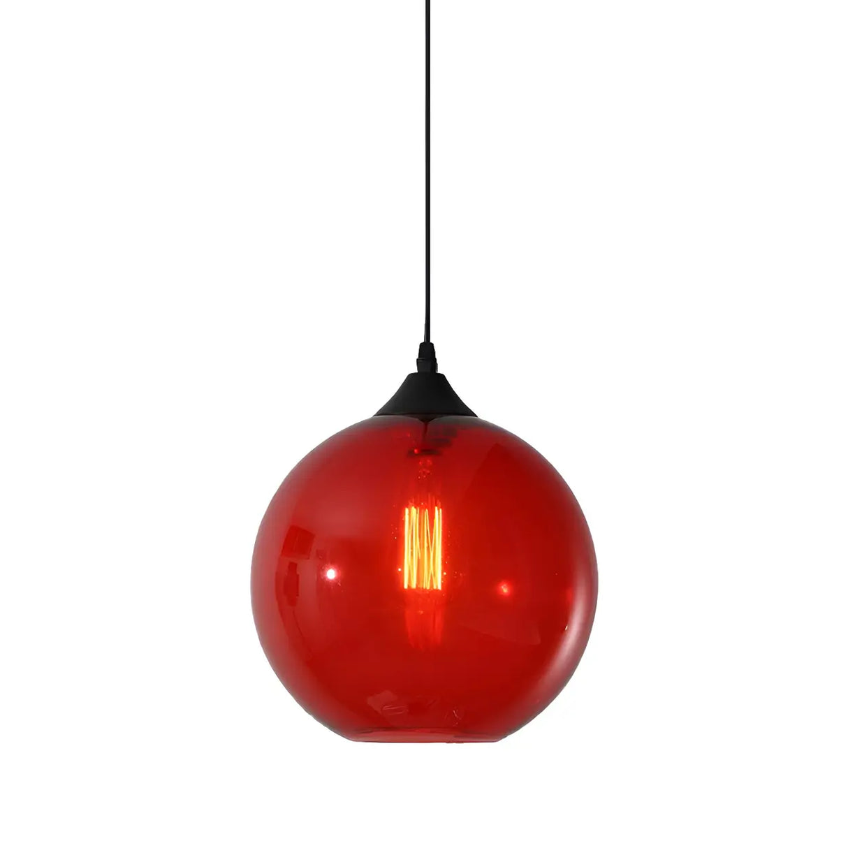 Dining Room Mini Glass Globe-Shaped Pendant Light Image - 10