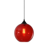 Dining Room Mini Glass Globe-Shaped Pendant Light Image - 10