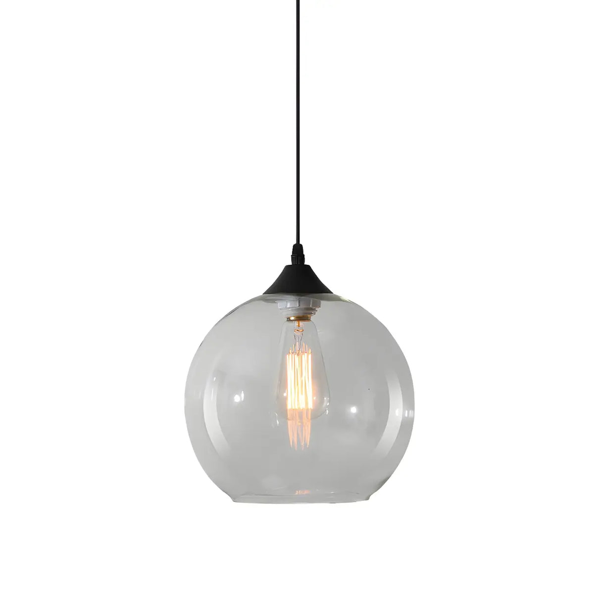 Dining Room Mini Glass Globe-Shaped Pendant Light Image - 20