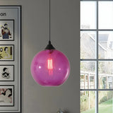 Dining Room Mini Glass Globe-Shaped Pendant Light Image - 3