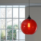 Dining Room Mini Glass Globe-Shaped Pendant Light Image - 6