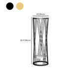 Display Round Gold Faux Marble 2 Tiers Plant Stand Image - 20