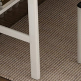 Double Auburn Wooden Desk with Storage Image - 10