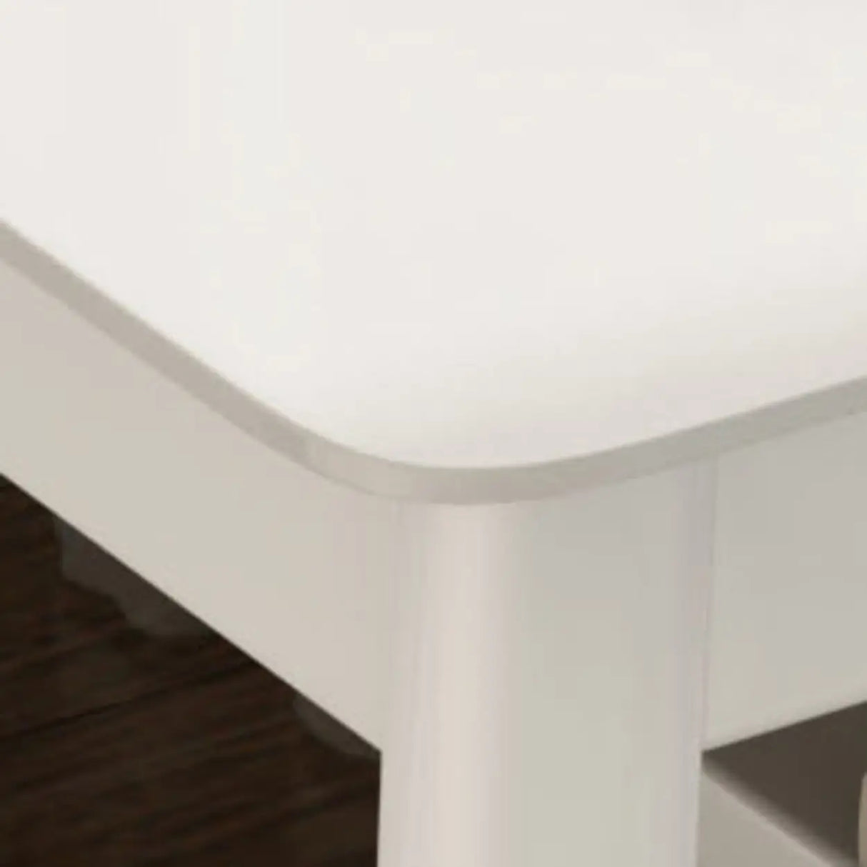 Double Auburn Wooden Desk with Storage Image - 6