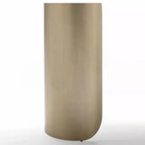 Double Pedestal Oval Sintered Stone Black-Gold Console Table Image - 7