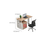 Double Pedestal Timber Beige Twin Storage Office Desk Set Image - 23