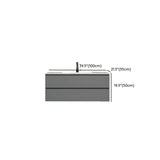 Dove Grey Wall Mounted Bathroom Vanity with Stone Top Image - 18