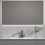 Dove Grey Wall Mounted Bathroom Vanity with Stone Top Image - 8