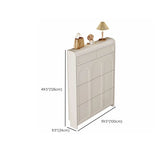 Drop Front Wall-Mounted White Adjustable Shoe Storage #size