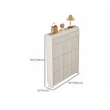 Drop Front Wall-Mounted White Adjustable Shoe Storage Image - 21