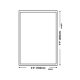 Easy Care Rectangle Polyester Solid Color Area Rug #size