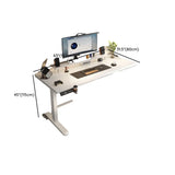 Electric Adjustable L-Shaped Wooden Computer Desk Image - 15