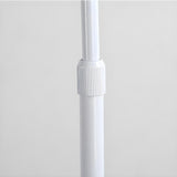 Elegant Adjustable Height Feather Arc Floor Lamp Image - 12