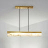 Elegant Alabaster Linear Adjustable Island Pendant Light Image - 6