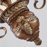 Elegant Antique Bronze Vintage Ceiling Chandelier Image - 12