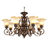 Elegant Antique Bronze Vintage Ceiling Chandelier Image - 2