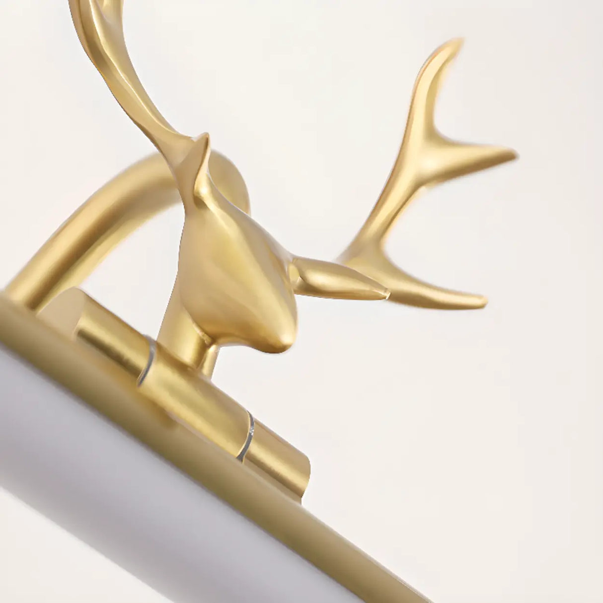 Elegant Antler Gold Linear LED Vanity Mirror Light Image - 14