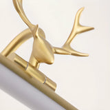 Elegant Antler Gold Linear LED Vanity Mirror Light Image - 14