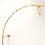Elegant Arc Metal Gold Large Wall Mounted Coat Rack Image - 13
