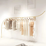 Elegant Arc Metal Gold Large Wall Mounted Coat Rack Image - 15