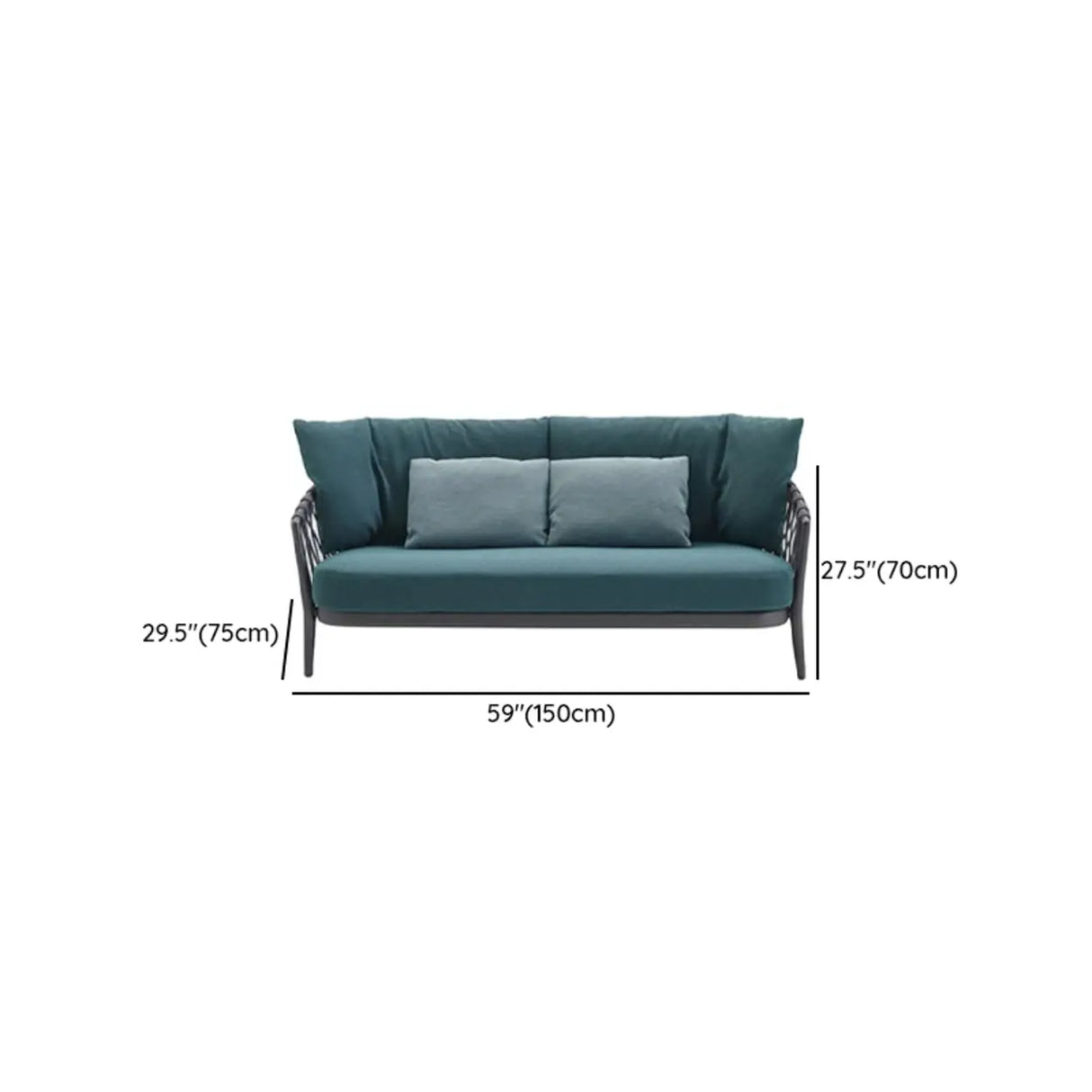 Elegant Beige Rope Woven UV Resistant Patio Sofa Set Image - 15