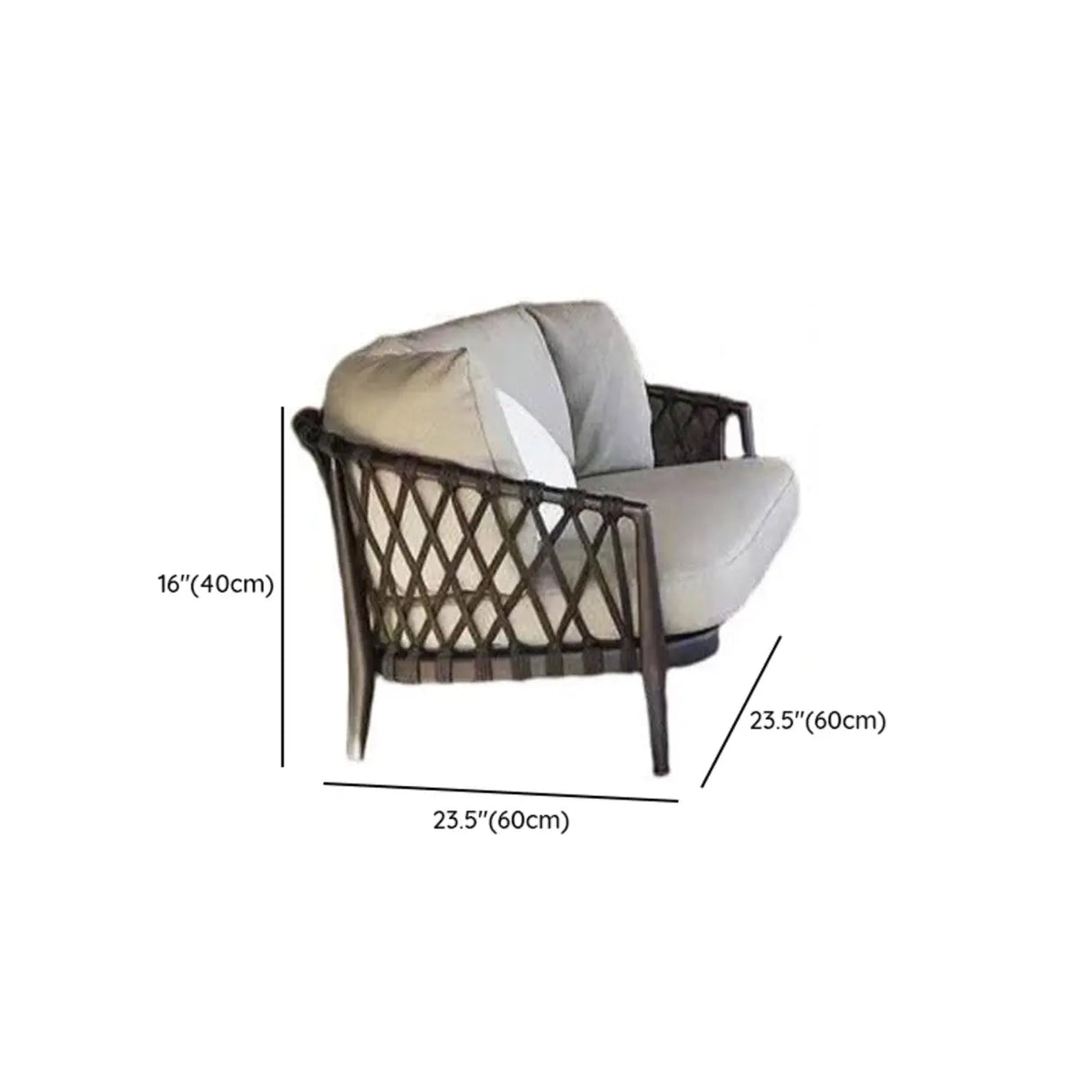 Elegant Beige Rope Woven UV Resistant Patio Sofa Set Image - 18