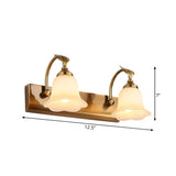 Elegant Brass 4-Light Bathroom Vanity Wall Fixture Image - 15