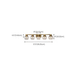 Elegant Brass Globe 4 Light Bathroom Vanity Light  Image - 19