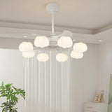 Elegant Cloud Shade Remote Chandelier Fan with Lights Image - 15