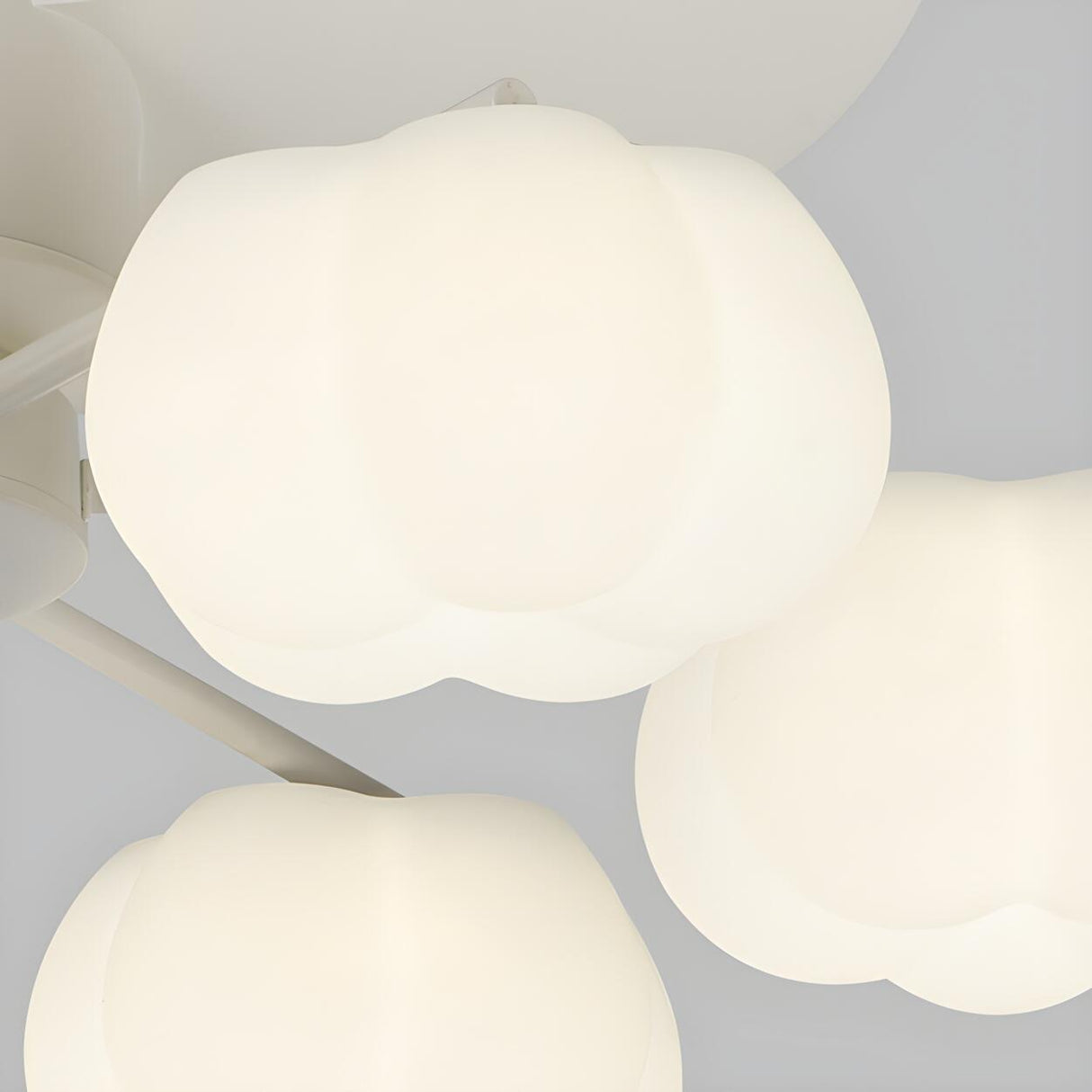 Elegant Cloud Shade Remote Chandelier Fan with Lights Image - 20